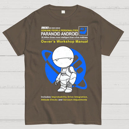 Paranoid Android Manual Geek T-Shirt