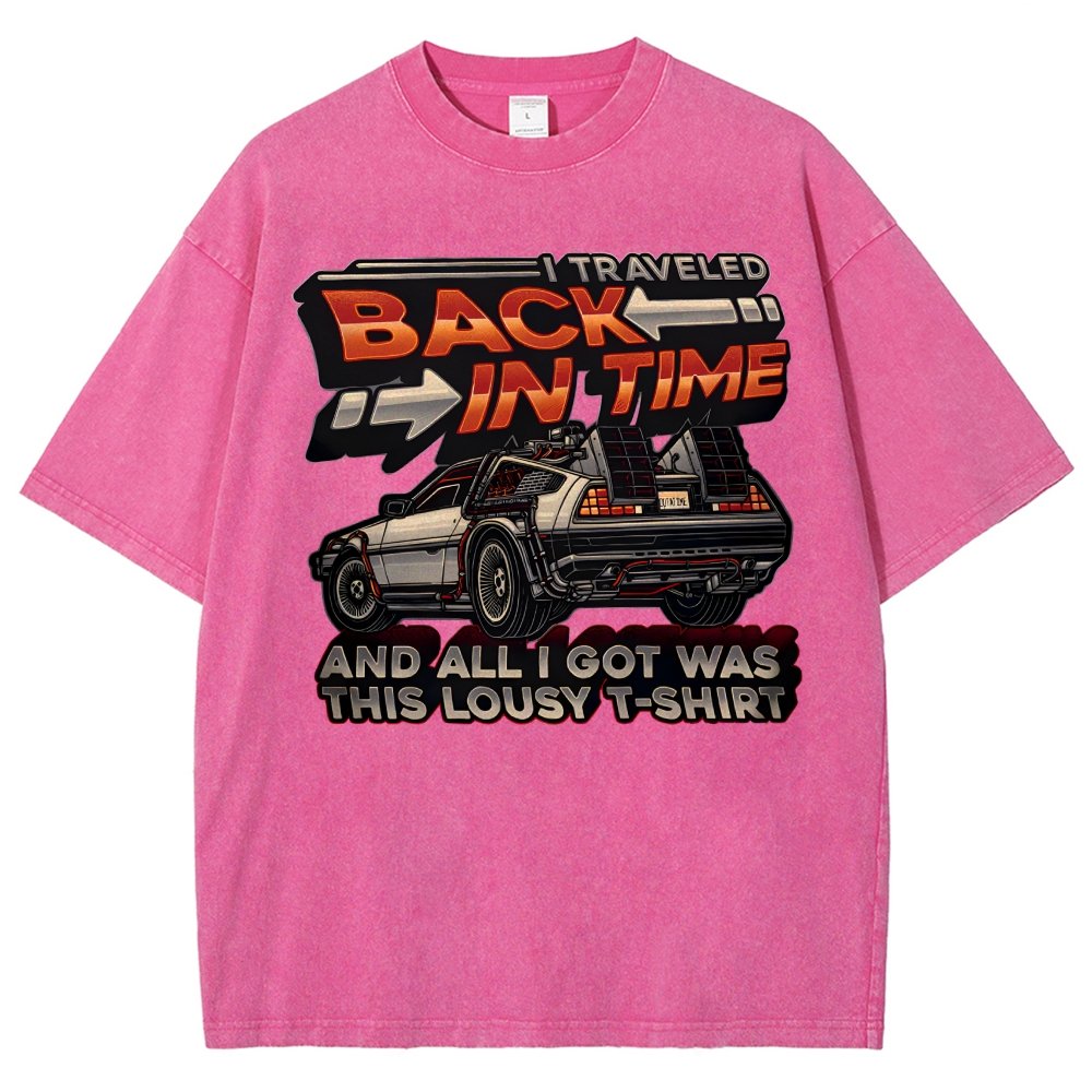 Time Travel Vintage Distressed T-shirt