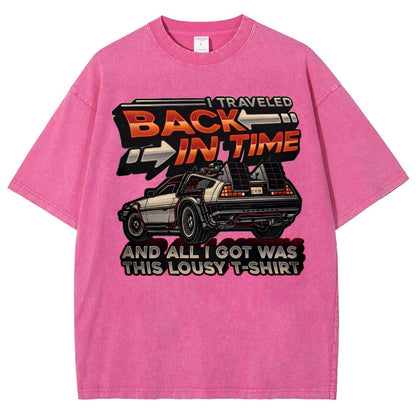 Time Travel Vintage Distressed T-shirt