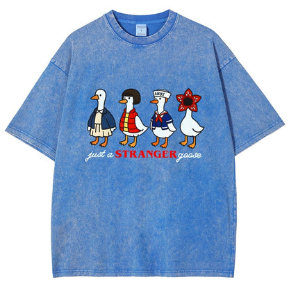 Just a stranger goose Vintage Distressed T-shirt