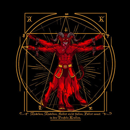 Vitruvian Krampus Geek T-Shirt