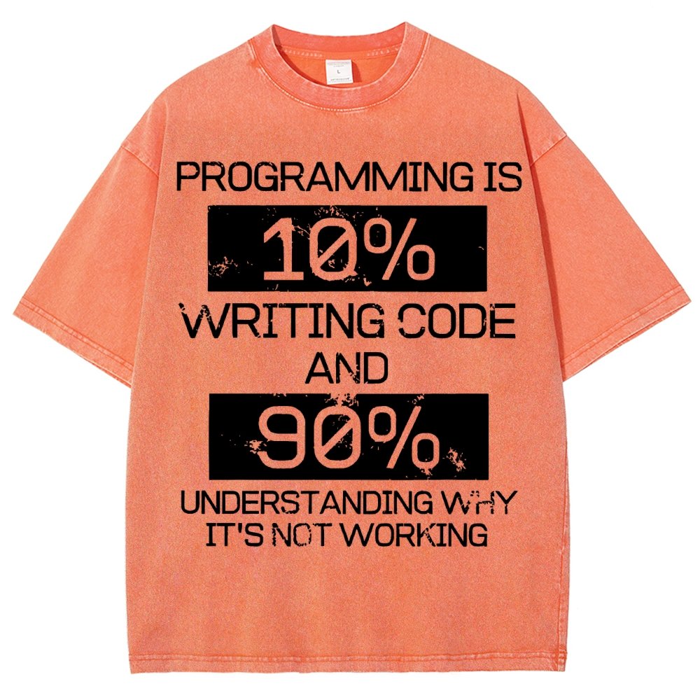 Funny Gift Programmer Computer Vintage Distressed T-shirt