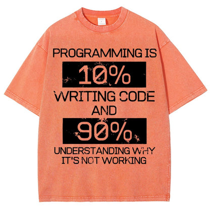 Funny Gift Programmer Computer Vintage Distressed T-shirt