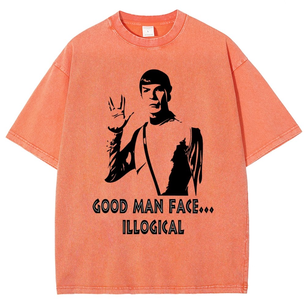 Good man face... illogicalVintage Distressed T-shirt