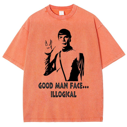 Good man face... illogicalVintage Distressed T-shirt