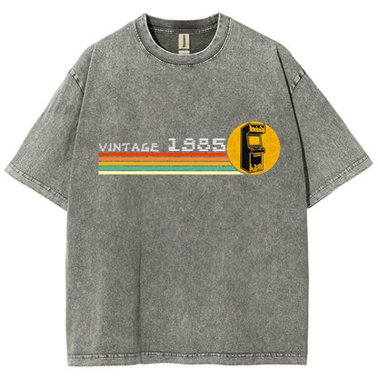 1985 Video Game Vintage Retro Arcade Classically Trained 80s Vintage Distressed T-shirt