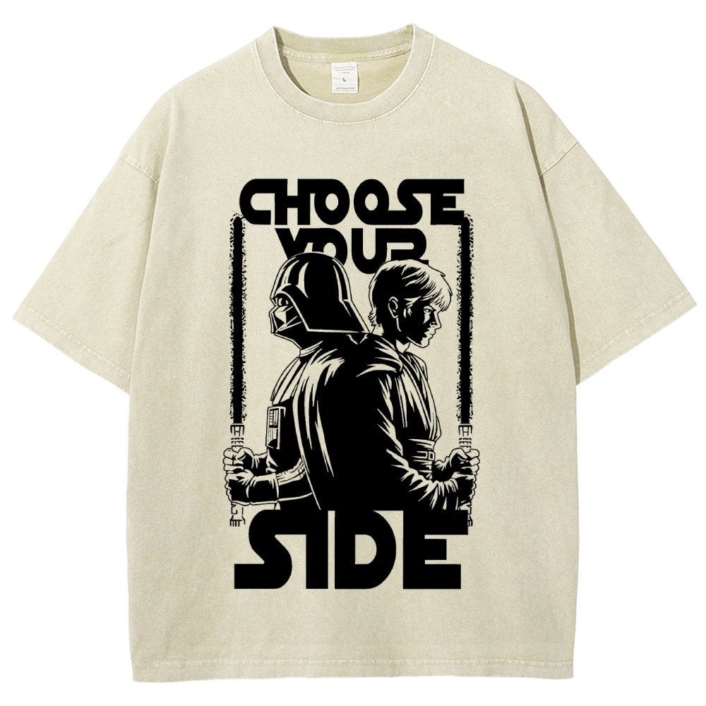 Choose Your Side Vintage Distressed T-shirt