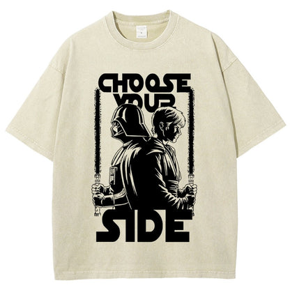 Choose Your Side Vintage Distressed T-shirt