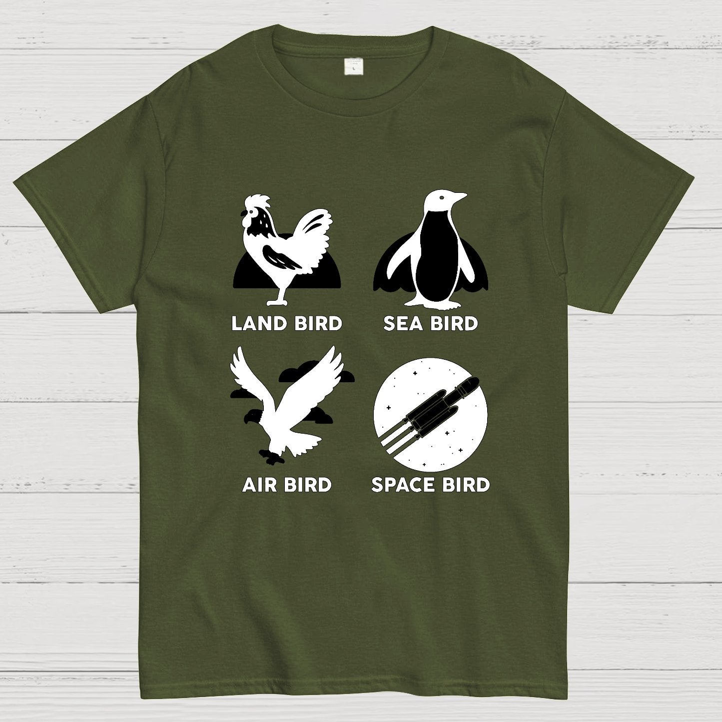 Bird Types Funny Geeky T-Shirt