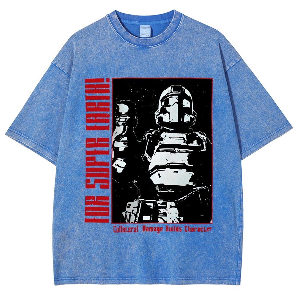 Tactical Star Soldier Vintage Distressed T-shirt