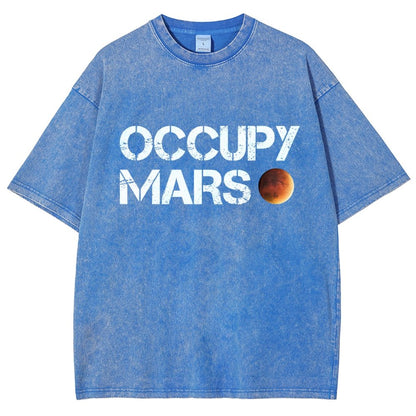 Occupy Mars Vintage Distressed T-shirt