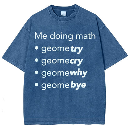 Me Doing Math Vintage Distressed T-shirt