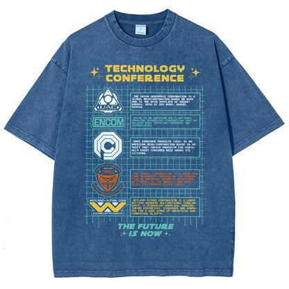 Technology Conference Vintage Distressed T-shirt