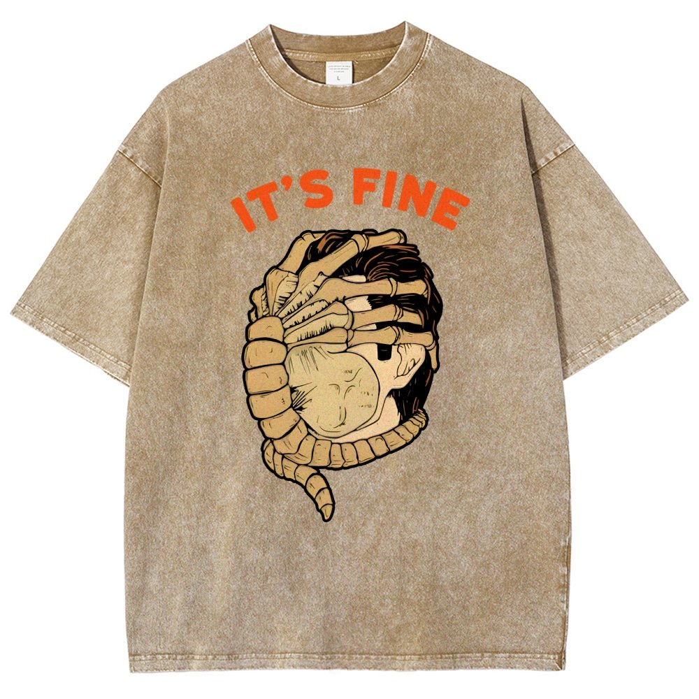 It’S Fine Vintage Distressed T-shirt