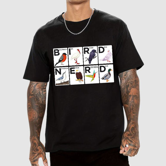 Bird Nerd Watching Vintage Retro Birdwatching Geek T-Shirt