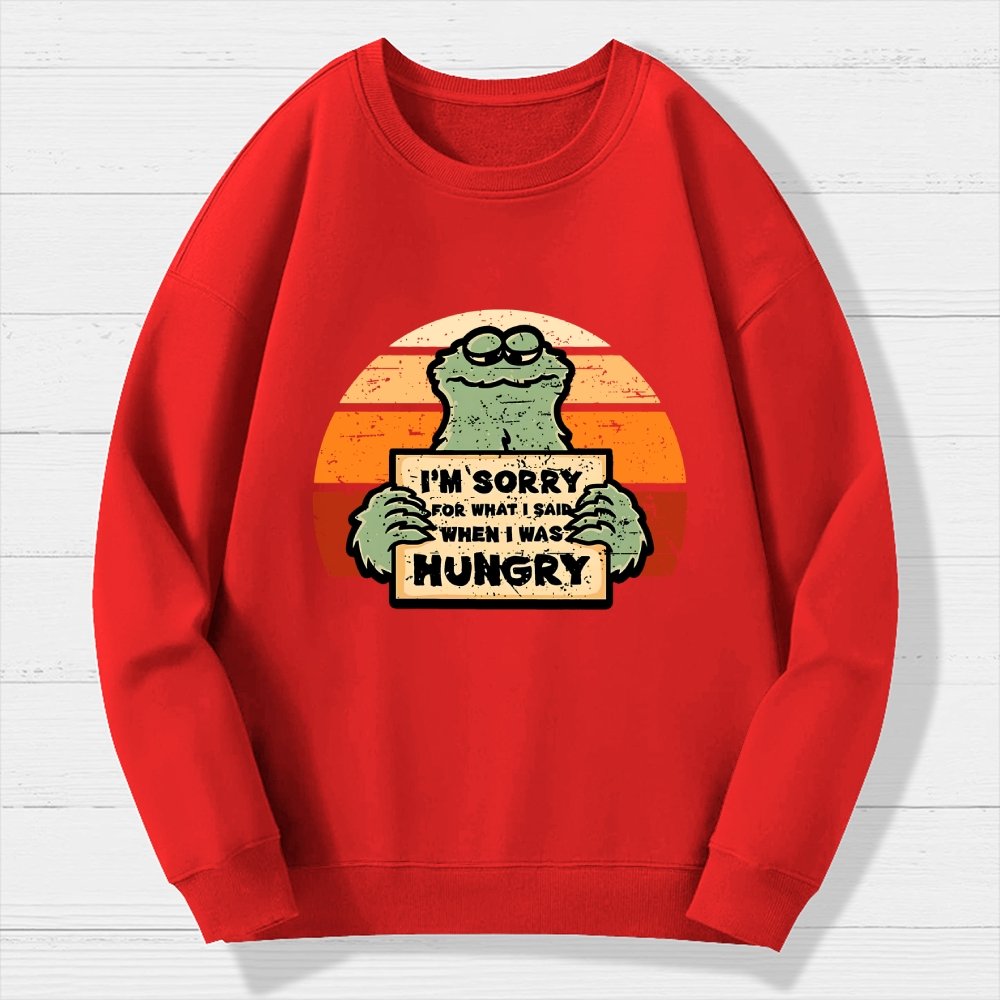 Hangry Monster Geek Cotton Sweatshirt