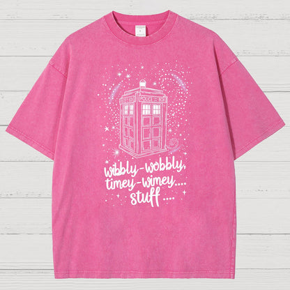Wibbly wobbly timey wimey Christmas Vintage Distressed T-shirt