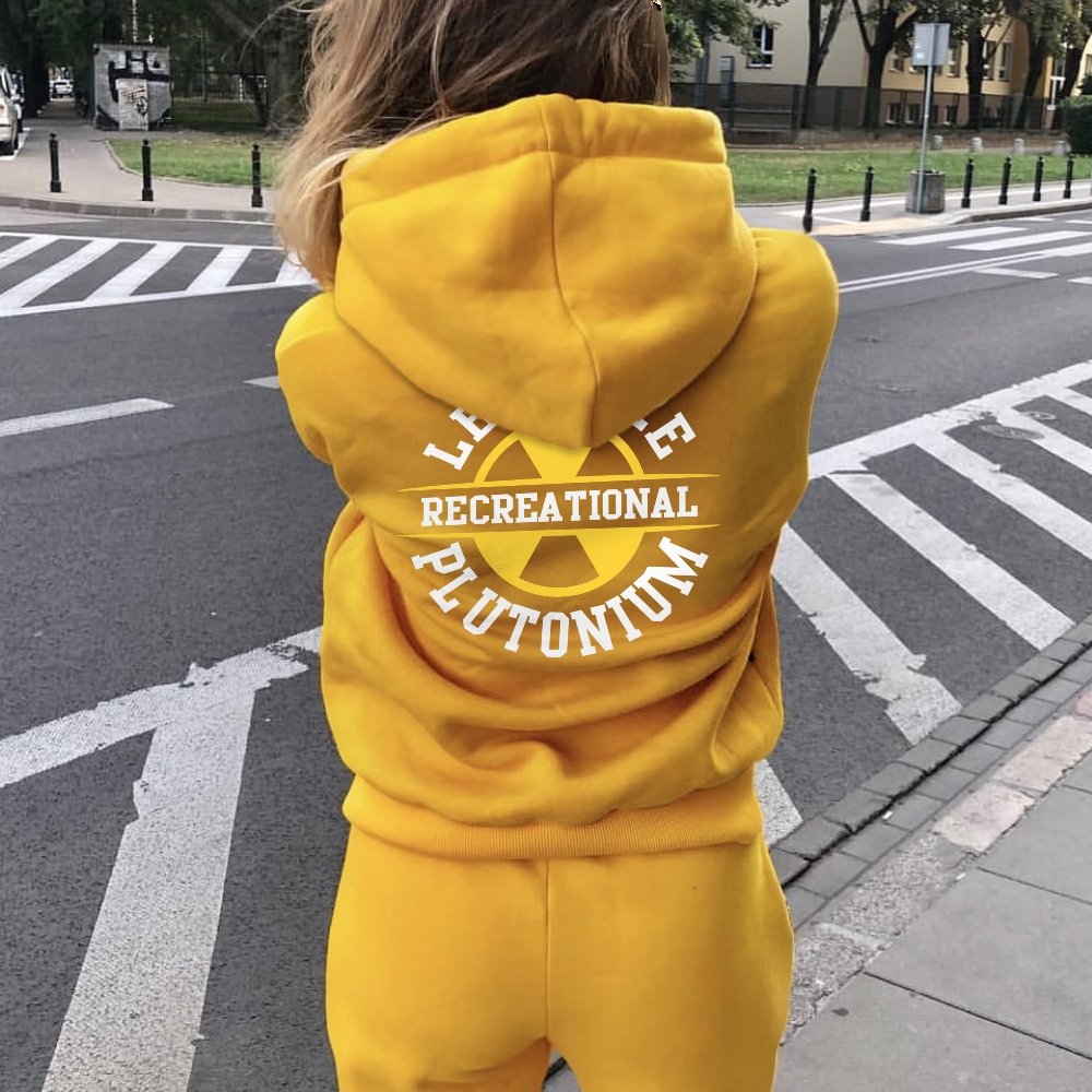 Legalize plutonium recreational Printed Back Unisex Cotton Hoodie