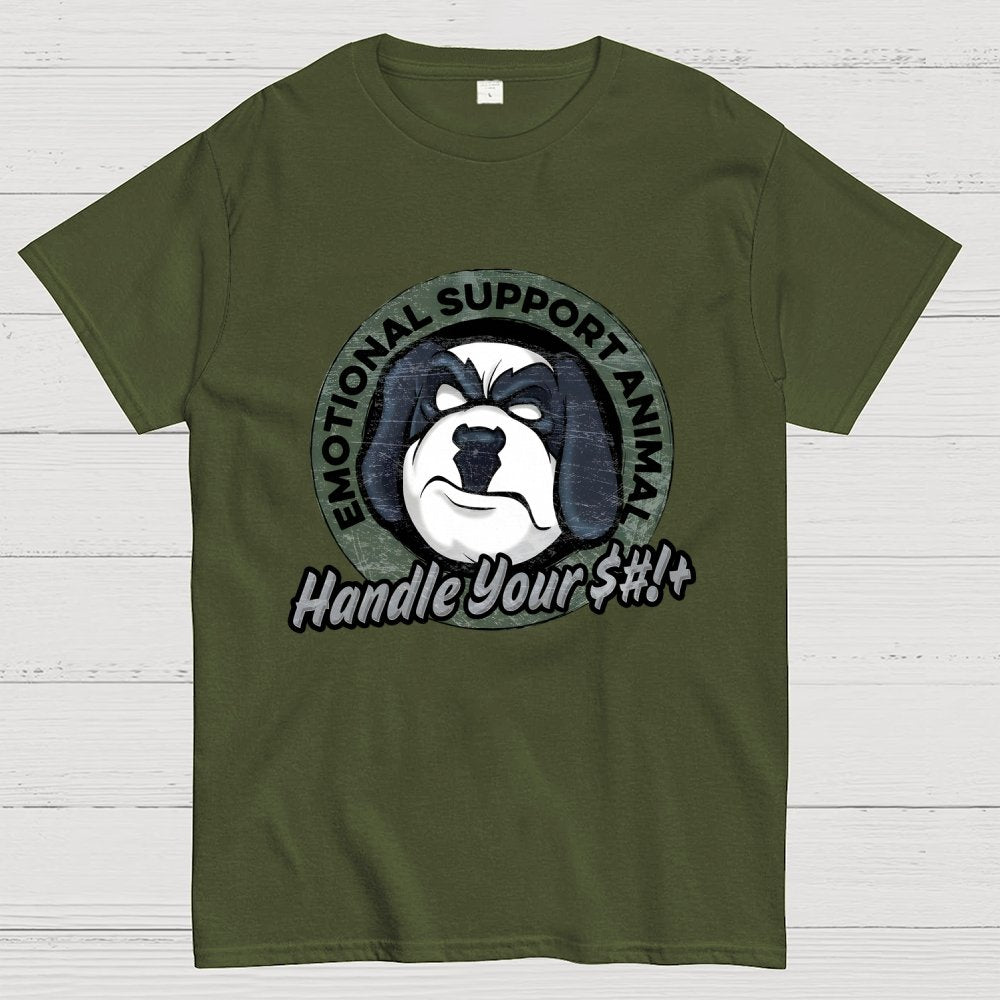 Emotional Support Animal Handle Your $#*!+ Geek T-Shirt