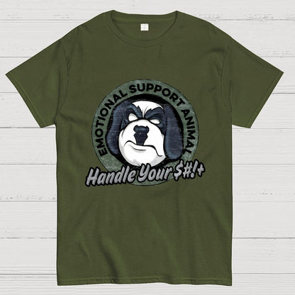 Emotional Support Animal Handle Your $#*!+ Geek T-Shirt