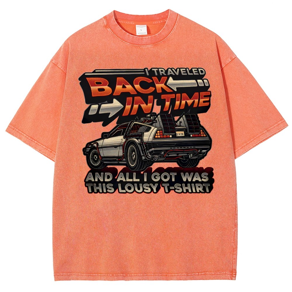 Time Travel Vintage Distressed T-shirt