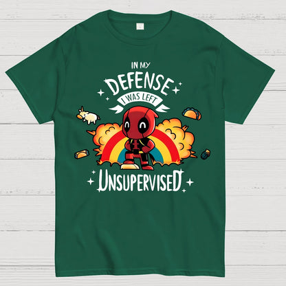 In My Defence  I Was Left Unsupervised. Geek T-Shirt
