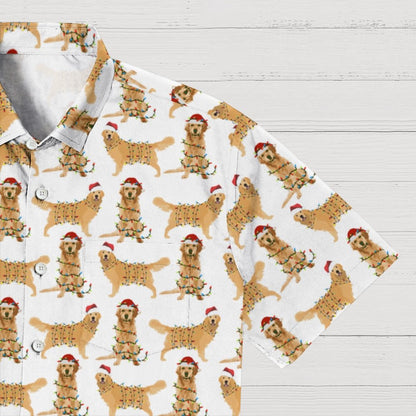 Dog With Santa Hat Art Print Geek Shirt
