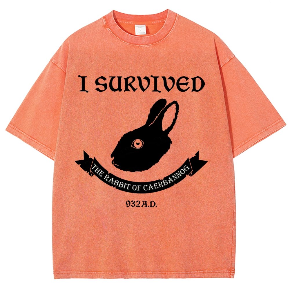 I Survived The Mysterious Rabbit 932A.D Vintage Distressed T-shirt