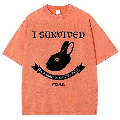 I Survived The Mysterious Rabbit 932A.D Vintage Distressed T-shirt