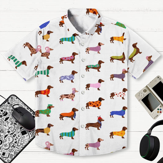Dachshund Art Print Geek Shirt