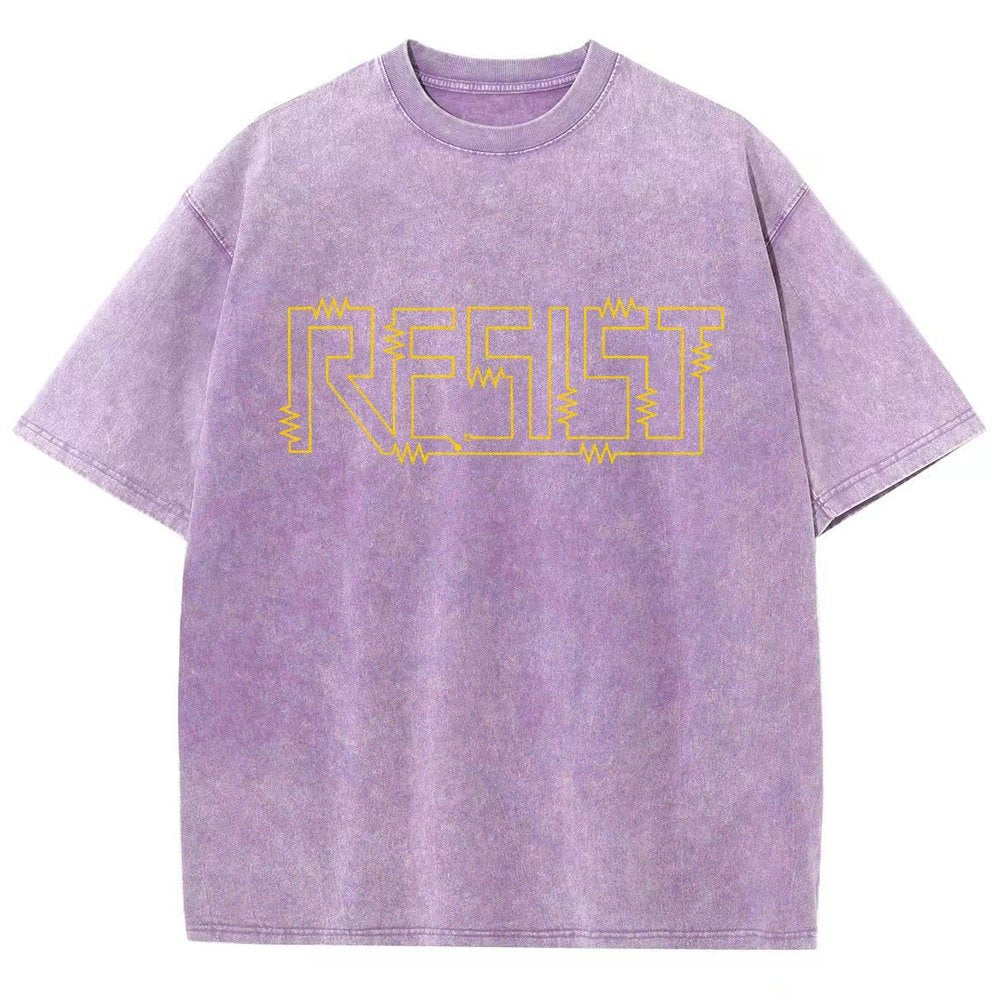 Resist Vintage Distressed T-shirt