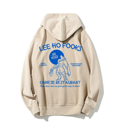 Lee Ho Fooks Chinese Restaurant Printed Back Unisex Cotton Hoodie