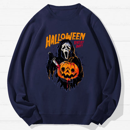 Every Day Is Halloween Geek Cotton Sweatshirt