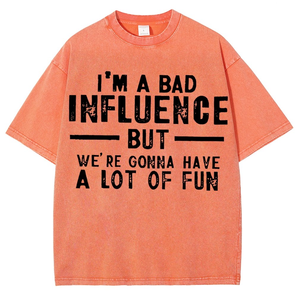 I'm a Bad Vintage Distressed T-shirt