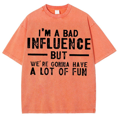 I'm a Bad Vintage Distressed T-shirt