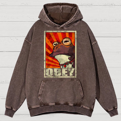 Obey Vintage Distressed Hoodie