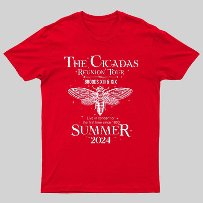 The Cicada Reunion U.S Tour 2024 Cicada Geeky T-Shirt