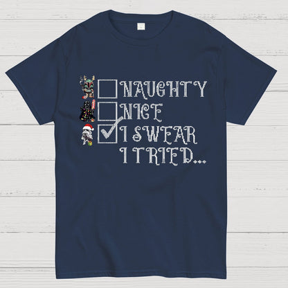 I Swear I Tried Christmas Geek T-Shirt