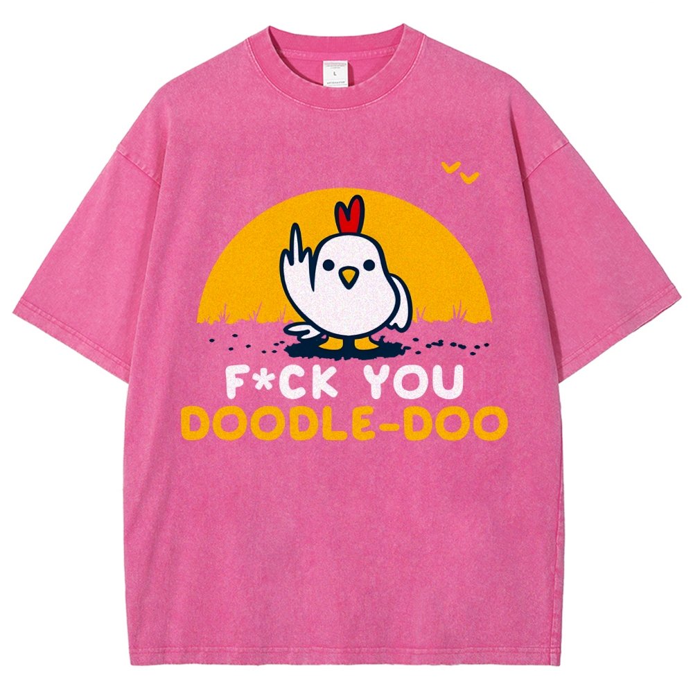 FU Doodle Doo Vintage Distressed T-shirt