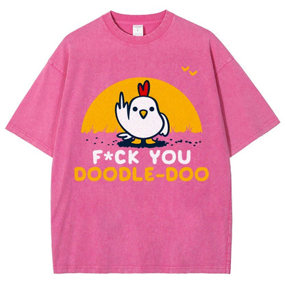 FU Doodle Doo Vintage Distressed T-shirt