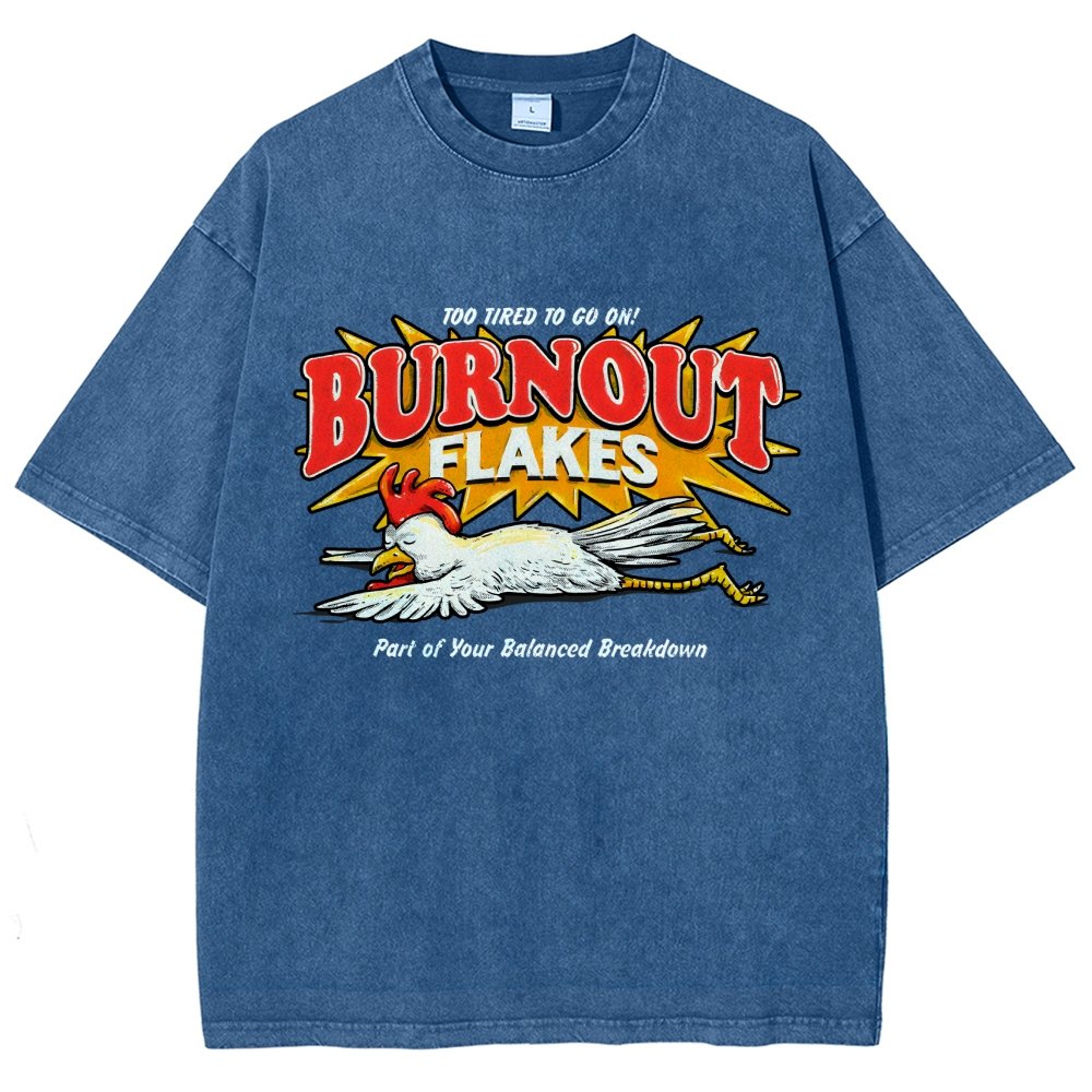 Burnout Flakes Vintage Distressed T-shirt