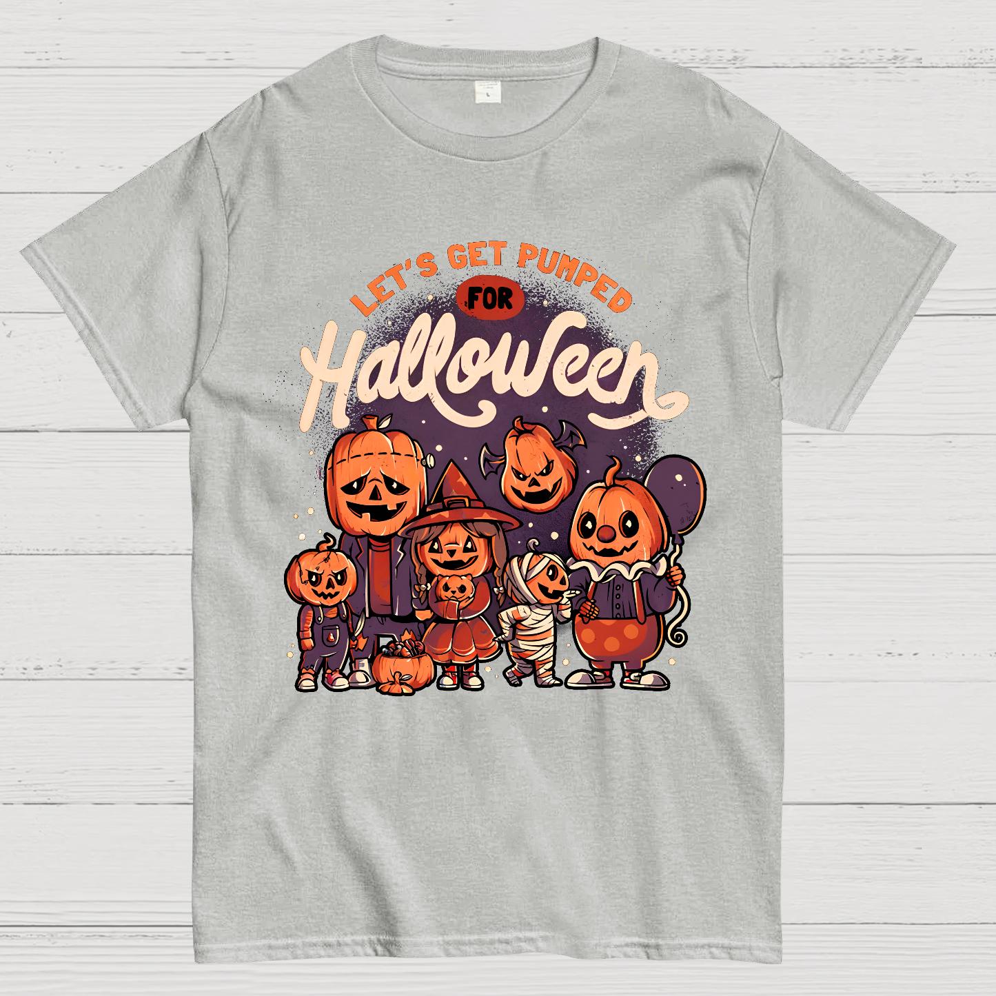 Pumped for Halloween - Cute Pumpkin Geek T-Shirt