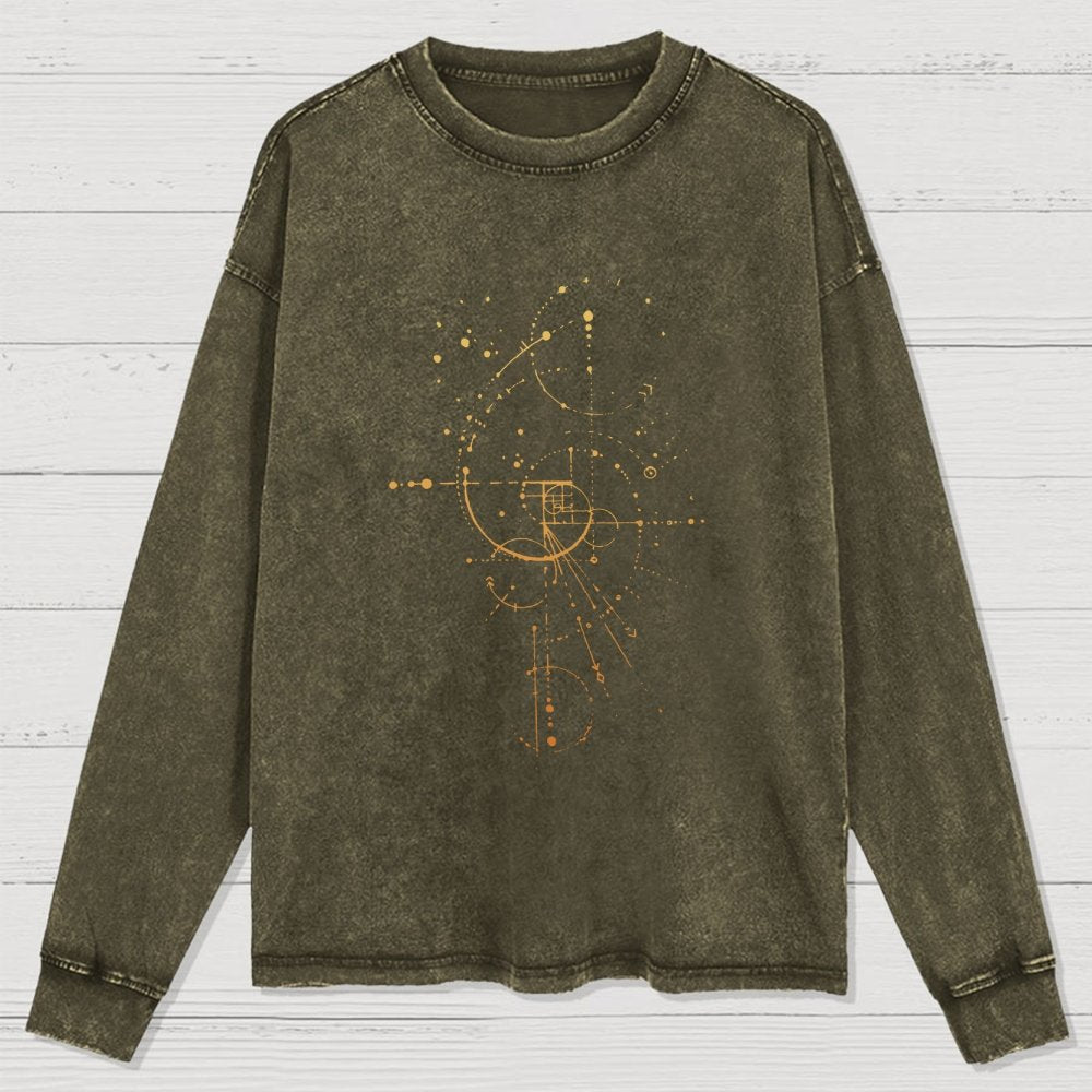 Fibonacci Washed Long Sleeve Tee