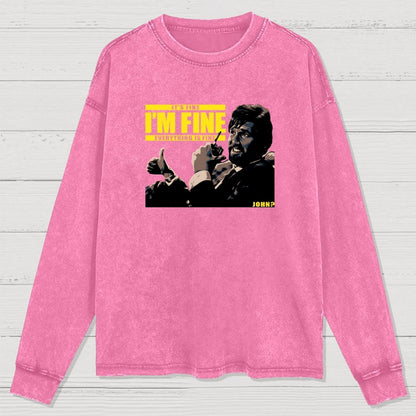 Ellis is Fine Washed Long Sleeve Tee