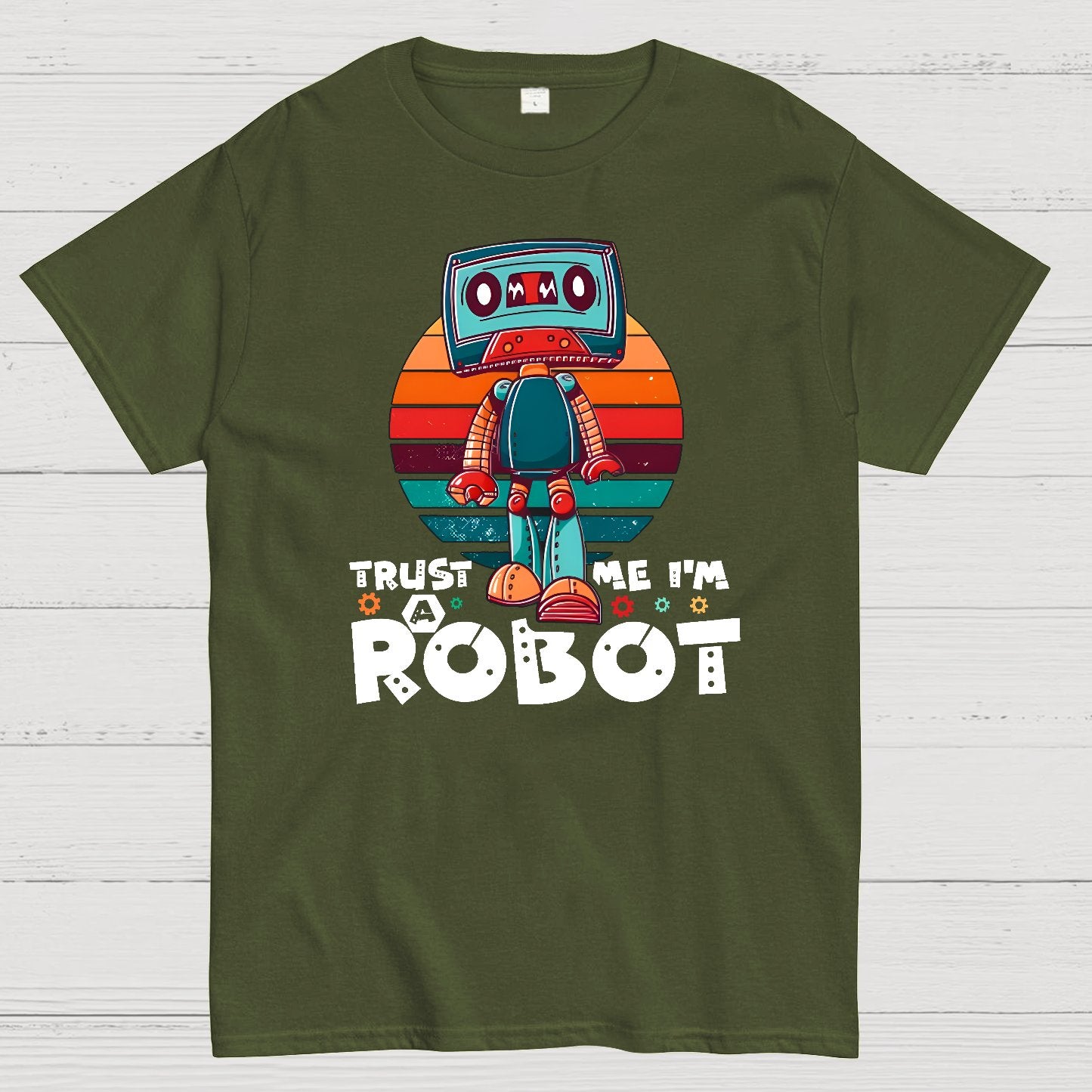 Trust Me I'm A Robot Funny Robotic Sci Fi Vintage Geek T-Shirt