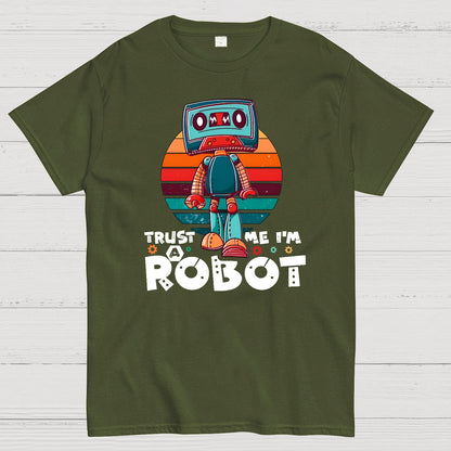 Trust Me I'm A Robot Funny Robotic Sci Fi Vintage Geek T-Shirt