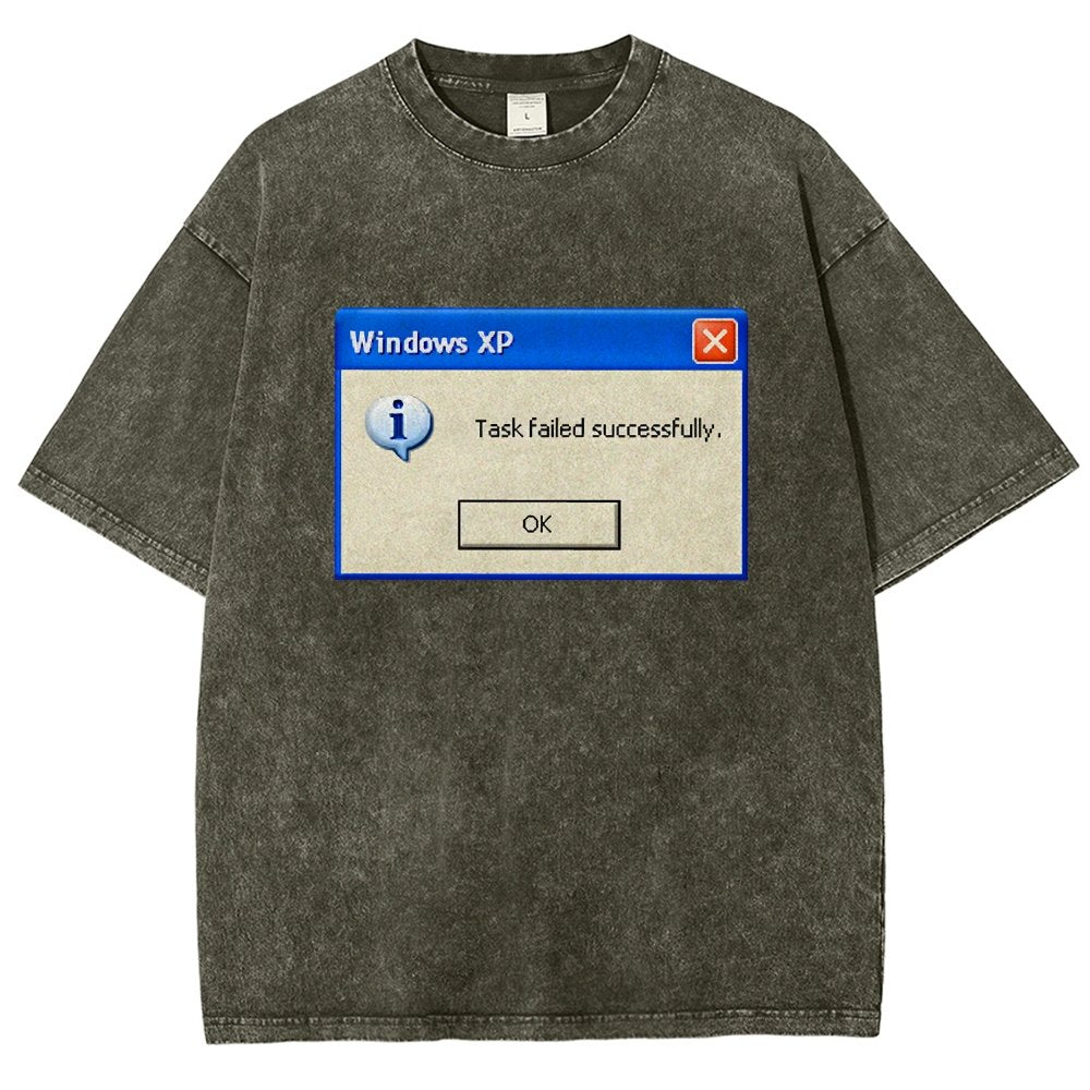 Task Failed Successfully Vintage Distressed T-shirt