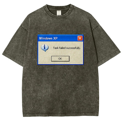 Task Failed Successfully Vintage Distressed T-shirt