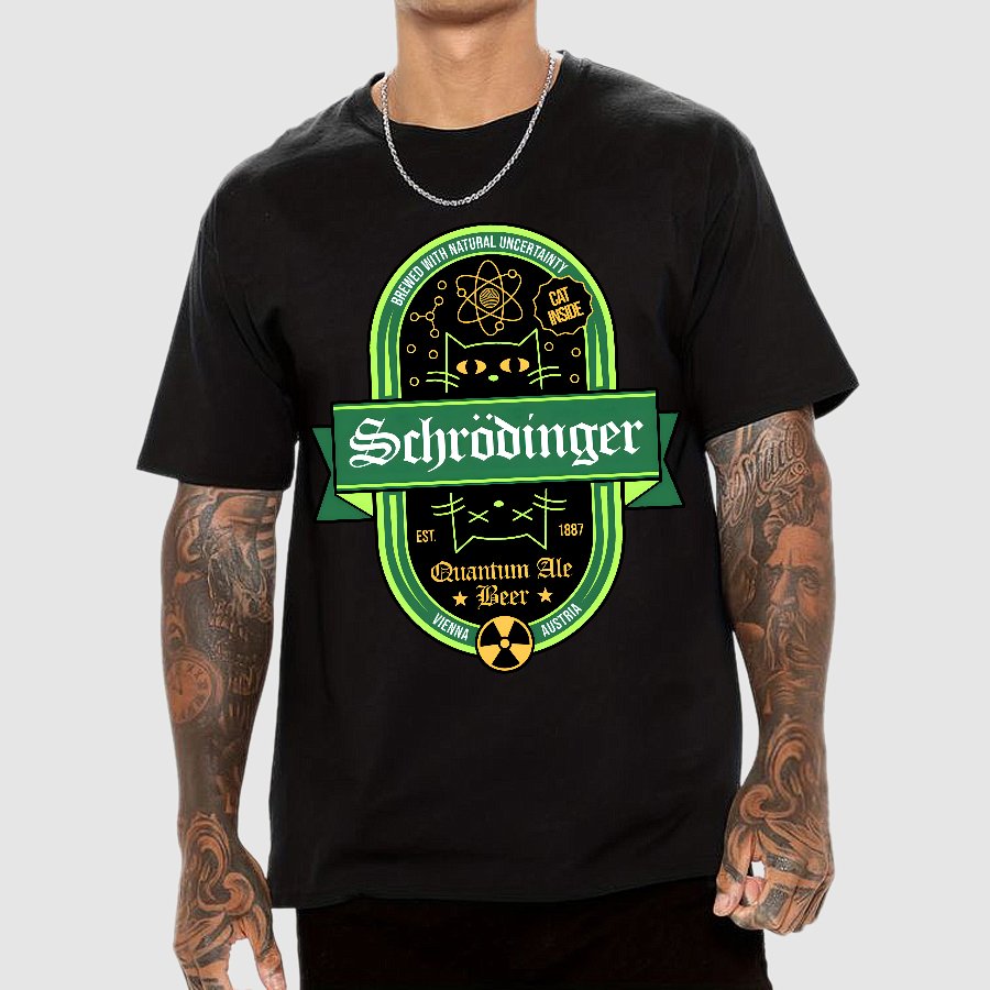 Schrodinger Quantum Ale Beer Geek T-Shirt
