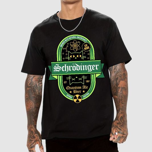 Schrodinger Quantum Ale Beer Geek T-Shirt